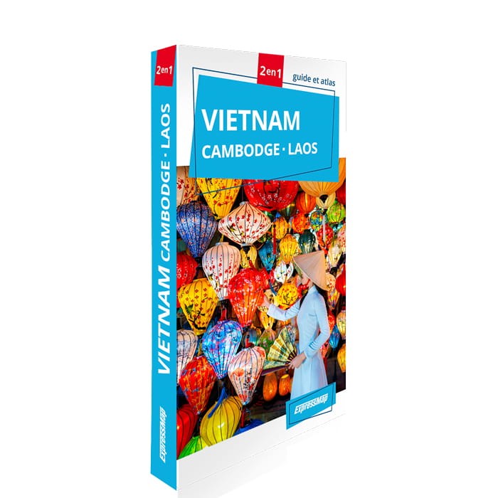 Vietnam, Cambodge, Laos ; guide 2en1 ExpressMap