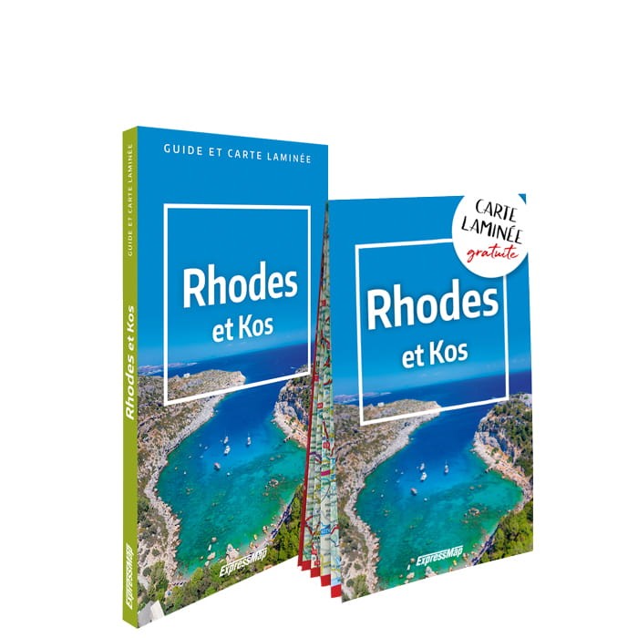 Rhodes et Kos ; guide et carte laminée ExpressMap