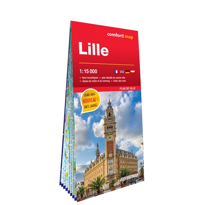Lille ; plan de ville, laminée 1 : 15 000 ExpressMap