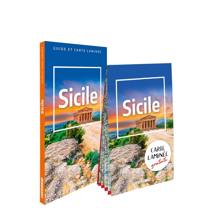 Sicile ; guide et carte laminée ExpressMap