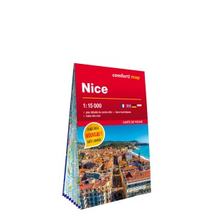Nice ; plan de ville, laminée, format poche 1 : 15 000