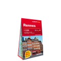 Rennes ; plan de ville, laminée, format poche 1 : 15 000