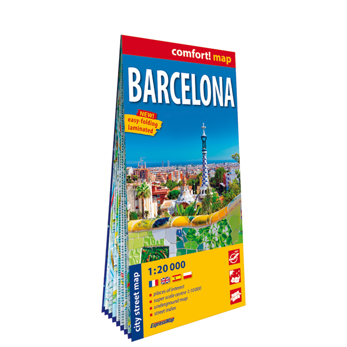 Barcelone ; plan de ville, laminée 1 : 20 000 ExpressMap