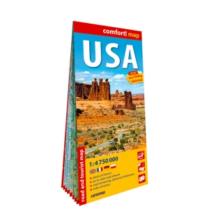 États-Unis d'Amérique (USA) ; carte routière et touristique, laminée 1 :  4 750 000