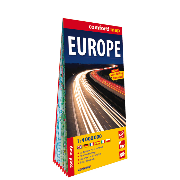 Europe (Europe) ; carte routière et touristique, laminée 1 : 4 000 000 ExpressMap
