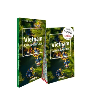 Vietnam, Cambodge, Laos ; guide et carte laminée