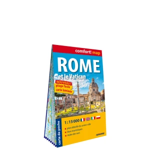 Rome et le Vatican ; plan de ville, laminée, format poche 1 : 15 000