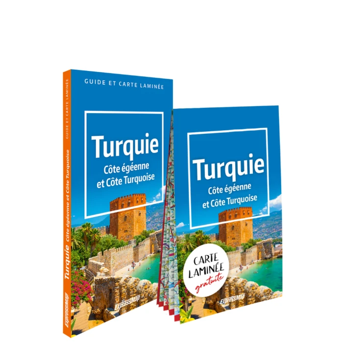 Turquie. Côte égéenne et Côte Turquoise ; guide et carte laminée ExpressMap