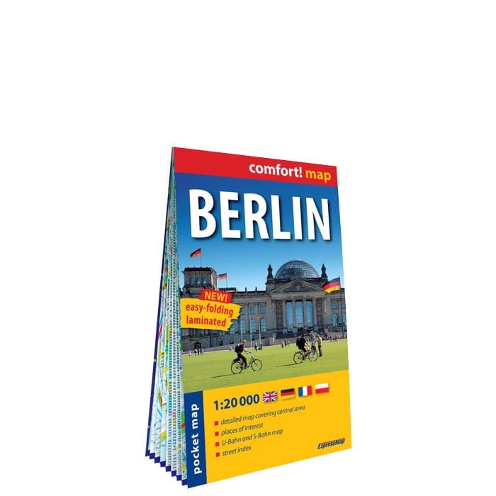 Berlin ; plan de ville, laminée, format poche 1 : 20 000 ExpressMap